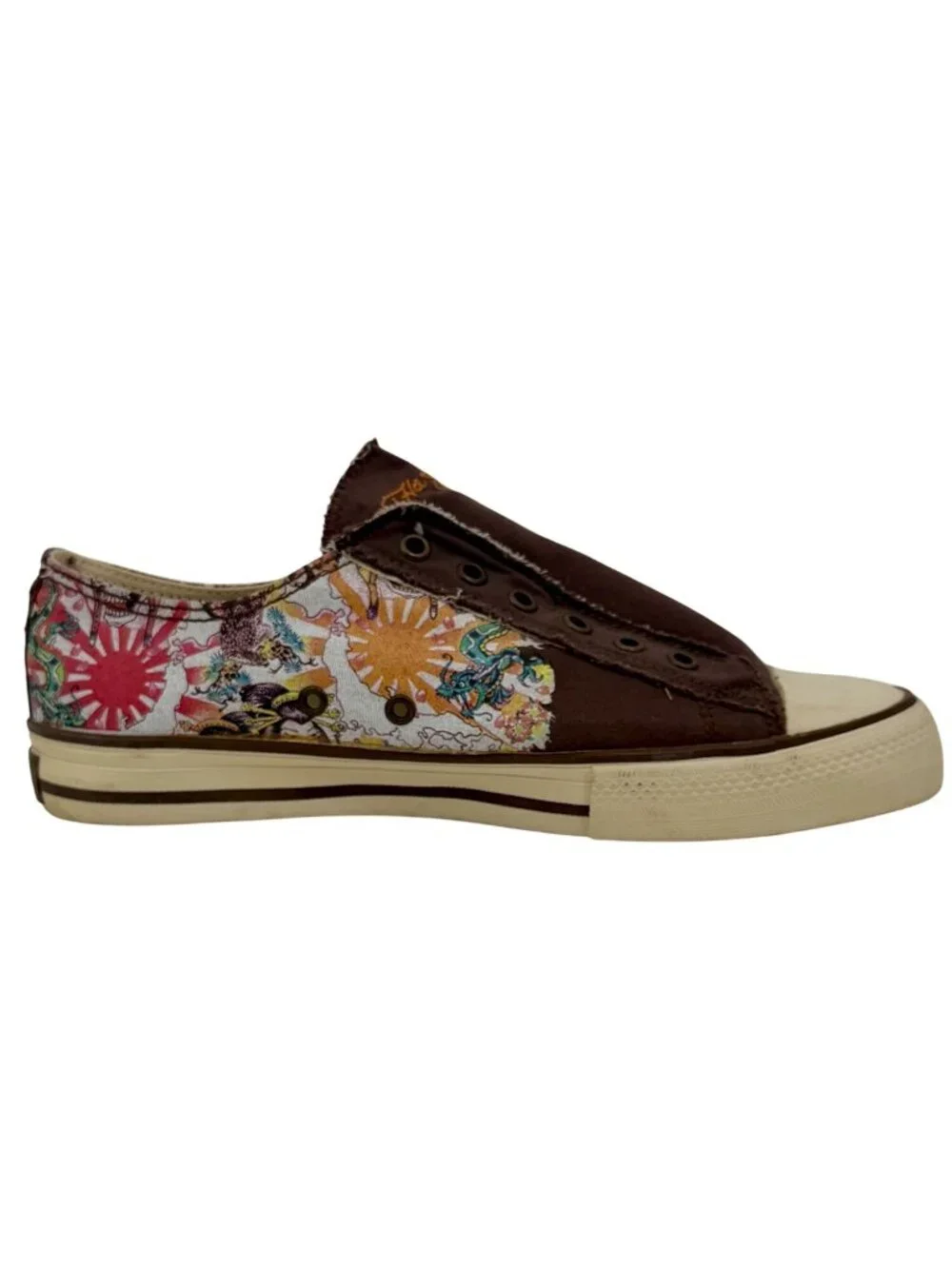 Vtg Y2K Ed Hardy Tattoo Canvas Sneakers | Streetwear Grunge Skater McBling Indie - Picture 4 of 16